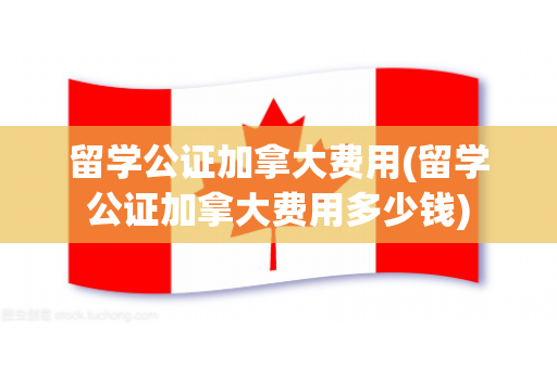 留学公证加拿大费用(留学公证加拿大费用多少钱)